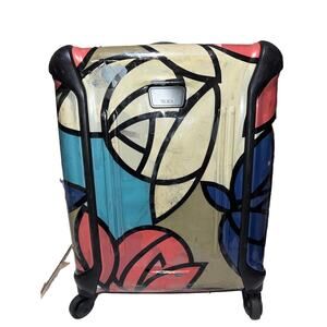 Tumi Vapor Floral Rolling 4 Wheeled Hard Shell Carry On Travel Luggage Suitcase